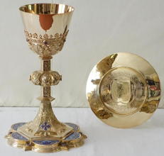 Antique French Gothic Chalice